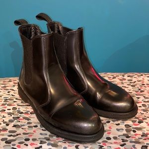 Dr. Martens Flora Silver Rub-Off Chelsea Boots